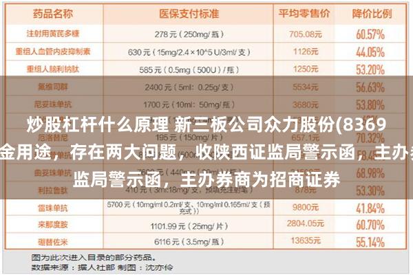 炒股杠杆什么原理 新三板公司众力股份(836981)变更募集资金用途，存在两大问题，收陕西证监局警示函，主办券商为招商证券