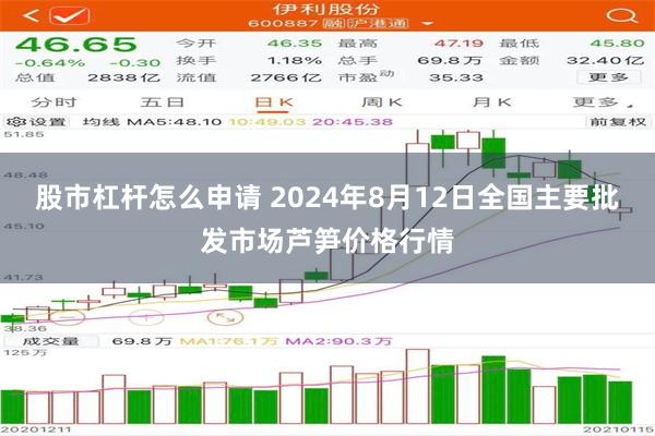 股市杠杆怎么申请 2024年8月12日全国主要批发市场芦笋价格行情