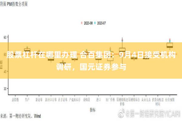 股票杠杆在哪里办理 合百集团：9月4日接受机构调研，国元证券参与